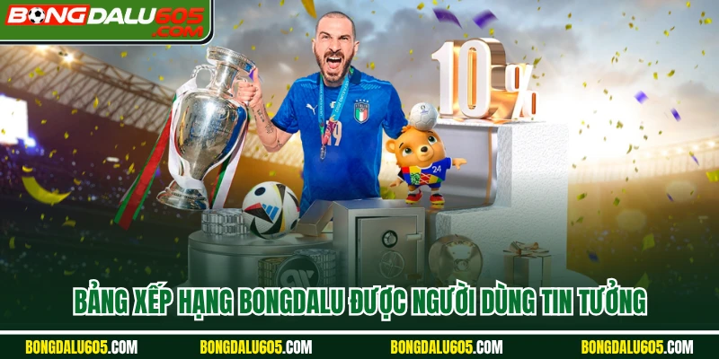 Bảng xếp hạng Bongdalu được người dùng tin tưởng